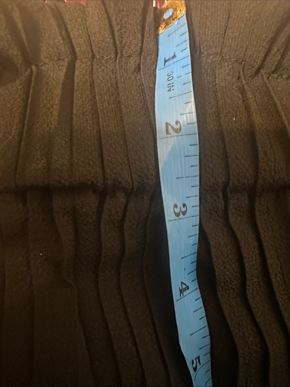 Black Pleated Wide-Leg Tie-Waist Pants - Picture 6 of 7